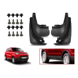 Auto Pearl Front and Rear Mud Guard For Maruti S-Presso Lxi (Black) Set of 4 Pcs-16