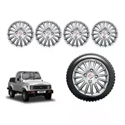 Auto Pearl cSil23 R15 Press Type Wheel Hubcap with Retention Ring 381 mm(15 Inch) for Maruti Suzuki Gypsy King (Pack of 4 Pcs)-image-63
