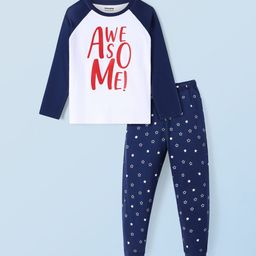 Honeyhap Boys Cotton Printed Night suit-picture-37