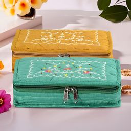 Myntra Elegant Homes Yellow Set of 2 Regular Jewellery Organiser Organisers-14