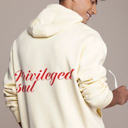 WROGN Typography Printed Hooded Pullover Sweatshirt-image-4