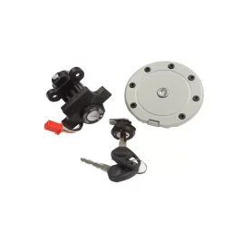 Deutsche Ignition Lock Kit for Bajaj Platina 100 Consisting of Ignition Cum Steering Lock , Petrol Tank Lock & Tool Box Lock (4 Wire), DEUS-0436KH-16
