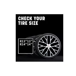 Auto Pearl Car Silver Black Wheel Cover Caps 35.56 cm (14 Inch) Press Type Fitting Compatible with Ritz T1-image-84