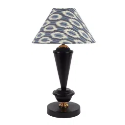 Tucasa TC-51 17 Inch ikat Print Table Lamp with Metal Base-picture-12