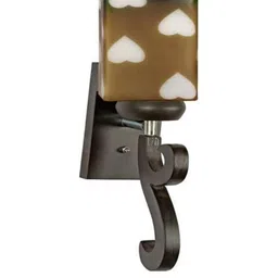 Somil Premium Designer Glass Wall / Night Lamp Elegant & Stylish Dcor Accent for Modern Interiors, color, Brown, Green, White, Size:- 16.5 X 21.5 X 32.5 CM-image-34