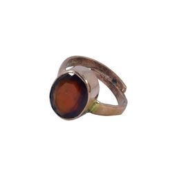 GenZcomplex Gold-Plated Copper Garnet Finger Ring-image-50