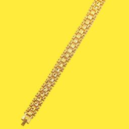 Dynamic Retail Global Stainless steel Men Gold-Plated Link Bracelet-40