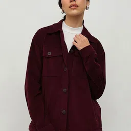 HOUSE OF S Women Corduroy Tailored Jacket with Embroidered-image-13