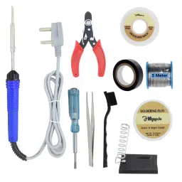Hillgrove 10 in 1 Mobile Soldering Iron Equipment Tool Machine Kit with Flux Paste & Wire, HG0092-11
