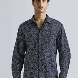 Pepe Jeans Micro Ditsy Printed Breathable Pure Cotton Casual Shirt-image-38