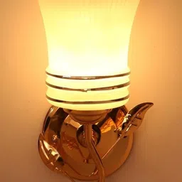 Somil Premium Designer Glass Wall / Night Lamp Elegant & Stylish Dcor Accent for Modern Interiors, color- White; Size:- 23 X 21 X 30.5 CM-image-88