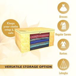 Kuber Industries Yellow Set of 6 Regular Drawer Organiser Organisers image 4