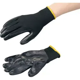 AS ONE AP Nitrile Coated Gloves M Size 100% Polyester & NBR (Pack of 10 Pair)-image-69