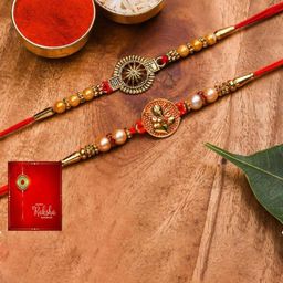 POORAK 5-Pcs Rakhi Greeting Card & Roli Chawal-image-42