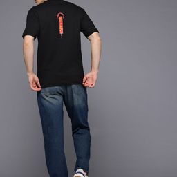 Allen Solly Drop-Shoulder Sleeves Pure Cotton T-shirt-image-17