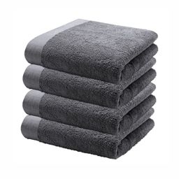 HOME PLUS STUDIOS Grey 4 Cotton 650 GSM Bath Towel-image-74