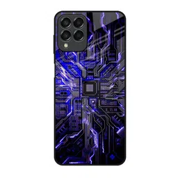 QRIOH Techno Color Pattern Samsung Galaxy M53 5G Glass Back Case Mobile Accessories-picture-25
