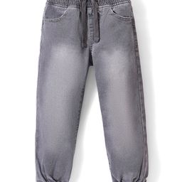 Pine Kids Full Length Jogger Fit Elasticated Waist & Bottom Jeans - Grey-image-52