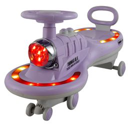 JoyRide Thomas DLX Light-Up Magic Car Easy Glide Ride-On Toy for Kids LED Lights, Music & 360 Swivel Wheels Indoor/Outdoor 2+ Years Purple-picture-23