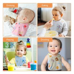 SYGA 6 Pieces Bandana Style Dribble Bibs Soft & Absorbent With Adjustable Snaps (Color and Print May Vary) image 4