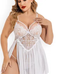Dreambe V-Neck Chemise Baby Doll-picture-42