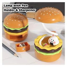 FunBlast Burger Design Table Lamp with Sharpener and Pen Holder image 5