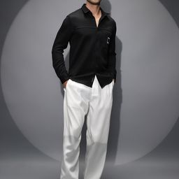 Campus Sutra Comfort Self Design Spread Collar Long Sleeves Cotton Shirt-picture-3