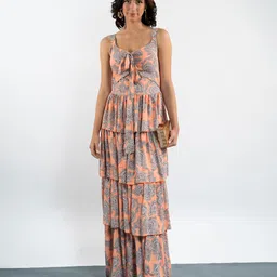 Stylecast X Hersheinbox Motifs Print Layered Maxi Dress-picture-7