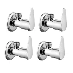 CLINTON Vignet Brass Angle Valve with Wall Flange for Bathroom (Pack of 4)-image-34