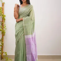 Aldwych Ethnic Motifs Woven Design Zari Banarasi Saree-image-67