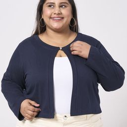 Style Quotient Button Cotton Shrug-picture-6