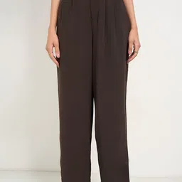 Annabelle by Pantaloons Women Loose Fit High-Rise Trousers-picture-43