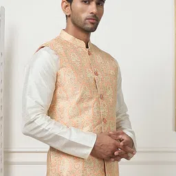 Anouk Woven Design Nehru Jackets image 4