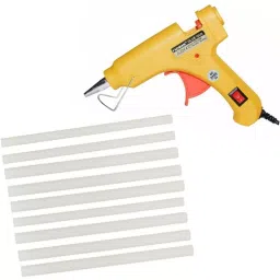FADMAN Mini 20 W Trigger Feed Hot Glue Gun Yellow With 9 Stick, FD20W-11