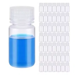 Eduscope 60 ml Reagent Bottle with Lid Transparent Polypropylene, REAGENTBOOTSE-08 (Pack of 50) image 2