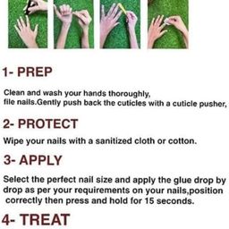 AMOK STORE Set Of 12 Artificial Nails With Filer Stick & Glue image 3