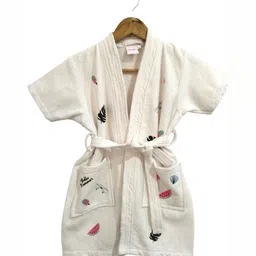 GAB Kids Printed Pure Cotton Bath Robe With Belt-picture-15