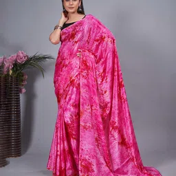 KALINI Women Abstract Printed Pure Chiffon Ready to Wear Saree-image-55