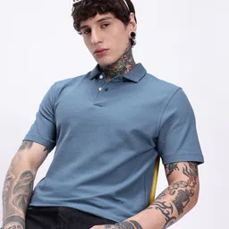 Kook N Keech Solid Polo Collar T-shirt-picture-42