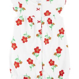 Carter's Baby Floral Snap Up Romper- White-image-40