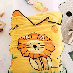 Butterthief Lion Printed Soft Flannel All Seasons Baby Blanket for Kids & Toddlers - Color May Vary-image-63