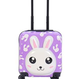 fab n funky Kids Luggage Bag with 3D Bunny Applique Purple - 13 Inches-picture-15