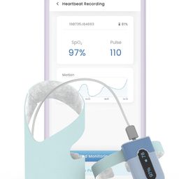 Janitri Navam SPo2 Baby Monitor - Light Blue-48