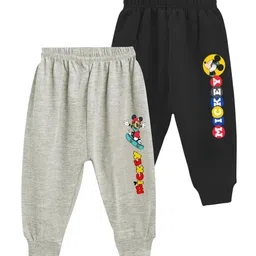FRENCH KLEIDER Boys Pack Of 2 Printed Mid Rise Joggers-picture-29