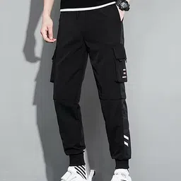 HERE&NOW Men Regular Fit Cargo Trousers-picture-28