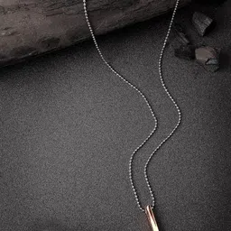 NVR Rhodium-Plated Geometric Pendants with Chains-image-66