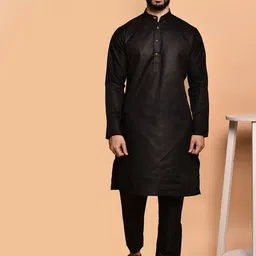 PRINTINDIA Band Collar Pure Cotton Straight Kurta with Trousers & Nehru Jacket-picture-43