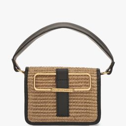 Outhouse Textured Leather Structured Satchel with Tasselled image 3
