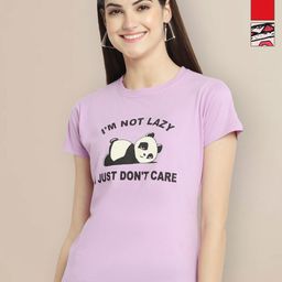 Metronaut Women Typography 3 Printed Applique T-shirt-image-38