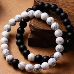 Divine souvenirs set Of 2 Artificial Beaded Elasticated Bracelets-image-5